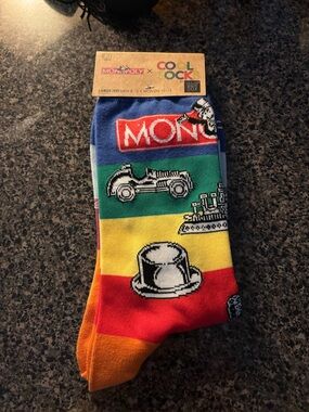 COOL SOCK MONOPOLY MENS WOMENS UNISEX SOCKS NOVELTY NWT